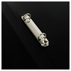 Папка на 2 кольцах СТАММ "Стандарт" А4, 25мм, 700мкм, пластик, черная фото Папка на 2 кольцах СТАММ "Стандарт" А4, 25мм, 700мкм, пластик, черная