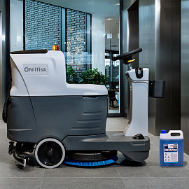 Средство для машинной и ручной мойки водостойких полов Мега Мегалан 5 л (концентрат)