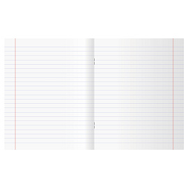 Тетрадь 48л., А5 линия BG, бумвинил, синий