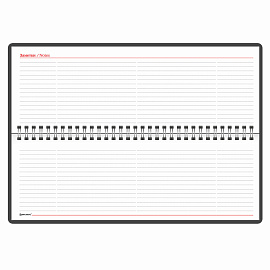 Планинг настольный недатированный (305x140 мм) BRAUBERG "Rainbow", кожзам, 60 л., розовый, 111699