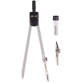 Готовальня ArtSpace, 3 предмета, циркуль 135мм, пластиковый футляр фото Готовальня ArtSpace, 3 предмета, циркуль 135мм, пластиковый футляр