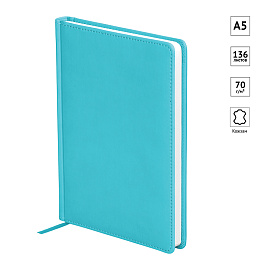 Ежедневник недатированный, А5, 136л., кожзам, OfficeSpace "Winner", бирюзовый