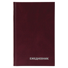 Ежедневник недатированный, А5, 160л., бумвинил, BG, бордовый