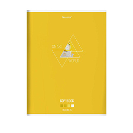 Тетрадь А4, 80 л., BRAUBERG, скоба, клетка, глянцевый лак, "SMART", 404048