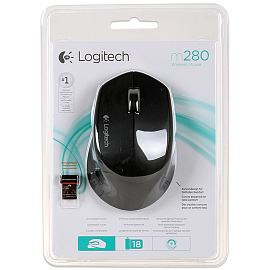 Мышь беспроводная Logitech M280 черная (910-004287)