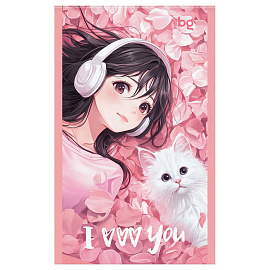 Блокнот А6 32л., на скрепке BG "Девчачьи радости