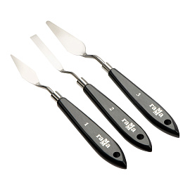 Мастихины кованные ГАММА "Студия", набор 3 шт., картонная упаковка, европодвес, 2131018_01_01