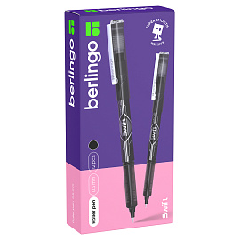 Ручка-роллер Berlingo "Swift" черная, 0,5мм