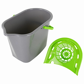 Ведро с отжимом York 10 л пластик (сливной носик)