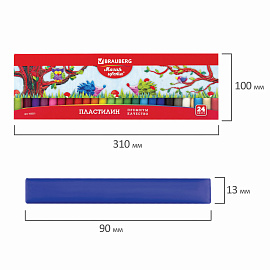 Пластилин классический BRAUBERG "МАГИЯ ЦВЕТА", 24 цвета, 500 г, ВЫСШЕЕ КАЧЕСТВО, картонная упаковка, 103351 фото Пластилин классический BRAUBERG "МАГИЯ ЦВЕТА", 24 цвета, 500 г, ВЫСШЕЕ КАЧЕСТВО, картонная упаковка, 103351