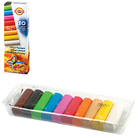 Пластилин восковой Koh-I-Noor Бабочка 10 цветов 200 грамм