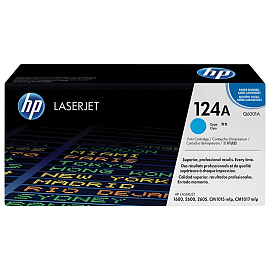 Картридж лазерный HP 124A Q6001A голубой оригинальный