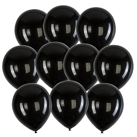 Шары воздушные 30 см, 100 штук, "ОДНОЦВЕТНЫЕ", чёрные, BRAUBERG KIDS, 591876 фото Шары воздушные 30 см, 100 штук, "ОДНОЦВЕТНЫЕ", чёрные, BRAUBERG KIDS, 591876