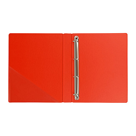 Папка на 4 кольцах OfficeSpace, панорама, А4, 35мм, ПВХ, красная фото Папка на 4 кольцах OfficeSpace, панорама, А4, 35мм, ПВХ, красная
