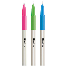 Ручка шариковая Berlingo "Perlamutik Pro" синяя, 0,7мм, грип