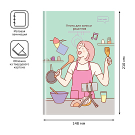Книга для записи рецептов А5 80л., BG "Кулинарное шоу", матовая ламинация фото Книга для записи рецептов А5 80л., BG "Кулинарное шоу", матовая ламинация