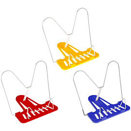 Подставка для книг Стамм металлическая/пластиковая жёлтая