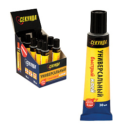 Клей секундный Секунда универсальный прозрачный 30 мл