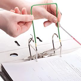 Механизм для скоросшивателя Attache разъемный металлопластиковый зеленый (80х110 мм, 10 штук в упаковке)