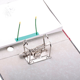 Механизм для скоросшивателя Attache разъемный металлопластиковый зеленый (80х110 мм, 10 штук в упаковке)