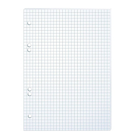 Сменный блок к тетради на кольцах, А5, 80 л., HATBER, "Белый", 011909, 80СБ5B1_02449