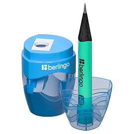 Точилка пластиковая Berlingo "Triangle" 1 отверстие, контейнер, ассорти, дисплей фото Точилка пластиковая Berlingo "Triangle" 1 отверстие, контейнер, ассорти, дисплей