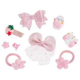 Набор аксессуаров для волос MESHU, розовый, 9 предметов, картонный бокс фото Набор аксессуаров для волос MESHU, розовый, 9 предметов, картонный бокс