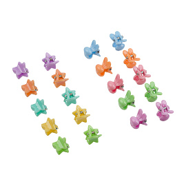 Заколки для волос MESHU, пастельные мини-крабики, 1см, 10шт., европодвес