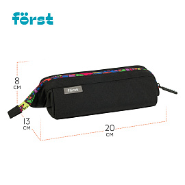 Пенал мягкий 1 отделение, 200*130*80 Forst "Trendy", полиэстер