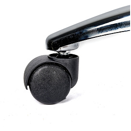 Кресло руководителя Helmi HL-E13 "Summit", рециклированная кожа черная, хром