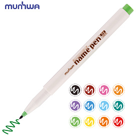 Набор перманентных маркеров Munhwa 12цв., пулевидный, 1,0мм