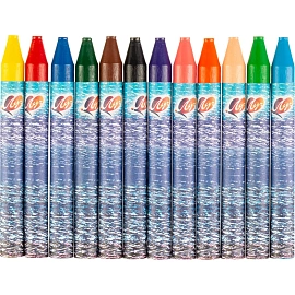 Мелки восковые Луч Фантазия круглые 12 цветов