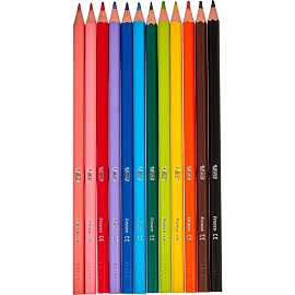 Карандаши цветные BIC Tropicolors 12 карандашей 12 цветов шестигранные