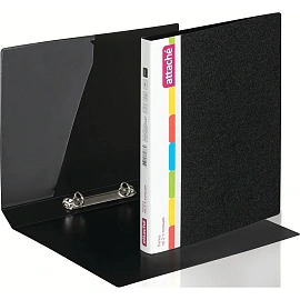 Папка на 2-х кольцах Attache 32 мм черная до 150 листов (пластик 0.7 мм)