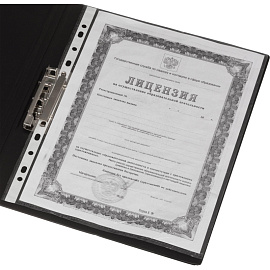 Папка с зажимом Bantex (Attache Selection) А4 1.75 мм черная (до 100 листов)