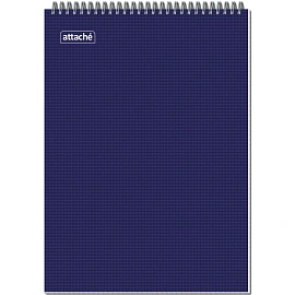 Блокнот Attache А4 40 листов цвет обложки в клетку на спирали (203х290 мм)