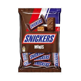 Шоколадный батончик Snickers мини 180 г фото Шоколадный батончик Snickers мини 180 г