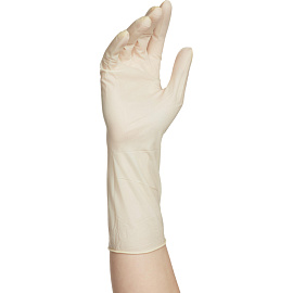 Перчатки медицинские хирургические латексные Benovy текстурированные стерильные неопудренные размер S (6.5) белые (50 пар/100 штук в упаковке)