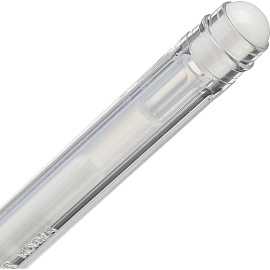 Ручка гелевая неавтоматическая Crown белая (толщина линии 0.5 мм)