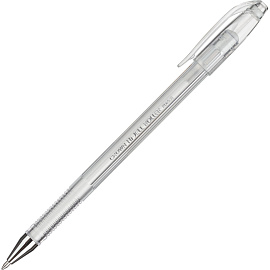 Ручка гелевая неавтоматическая Crown белая (толщина линии 0.5 мм)