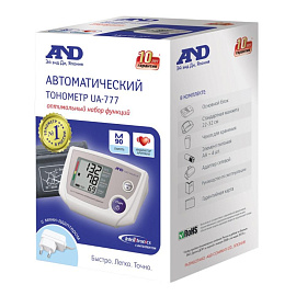 Тонометр AND UA-777AC (адаптер, стандартная манжета, с поверкой РФ)