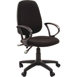 Кресло офисное Easy Chair 318 AL черное (ткань, пластик)