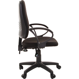Кресло офисное Комус Мебель Easy Chair 318 чёрное (ткань, пластик)