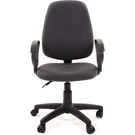 Кресло офисное Комус Мебель Easy Chair 318 серое (ткань, пластик)