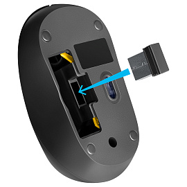 Мышь беспроводная Defender Hit MM-495 черная (52495)