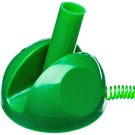 Ручка шариковая на подставке Beifa цвет чернил синий с пружиной (толщина линии 0,5 мм, зеленый корпус)