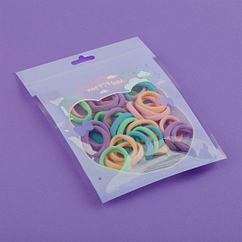 Резинки для волос MESHU, пастельные ассорти, 40шт., диаметр 2,5см, европодвес фото Резинки для волос MESHU, пастельные ассорти, 40шт., диаметр 2,5см, европодвес