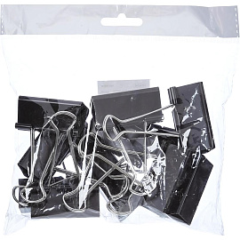 Зажимы для бумаг Attache 51 мм черные (12 штук в пакете) фото Зажимы для бумаг Attache 51 мм черные (12 штук в пакете)