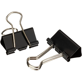 Зажимы для бумаг Attache 19/25/32 мм черные (12 штук в упаковке)