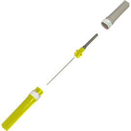 Игла двусторонняя Vacuette 20G 0.9x25 мм желтая (100 штук в упаковке)